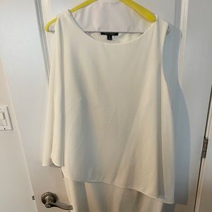 Ralph Lauren cape shift dress. Cream colored.